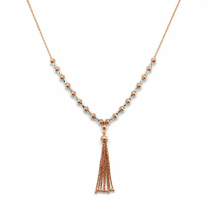 Rosaline Rose Gold & Rhodium Necklace 4