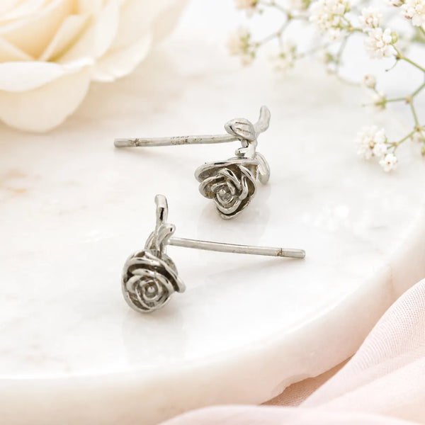 Roseveil Rhodium Earrings  1