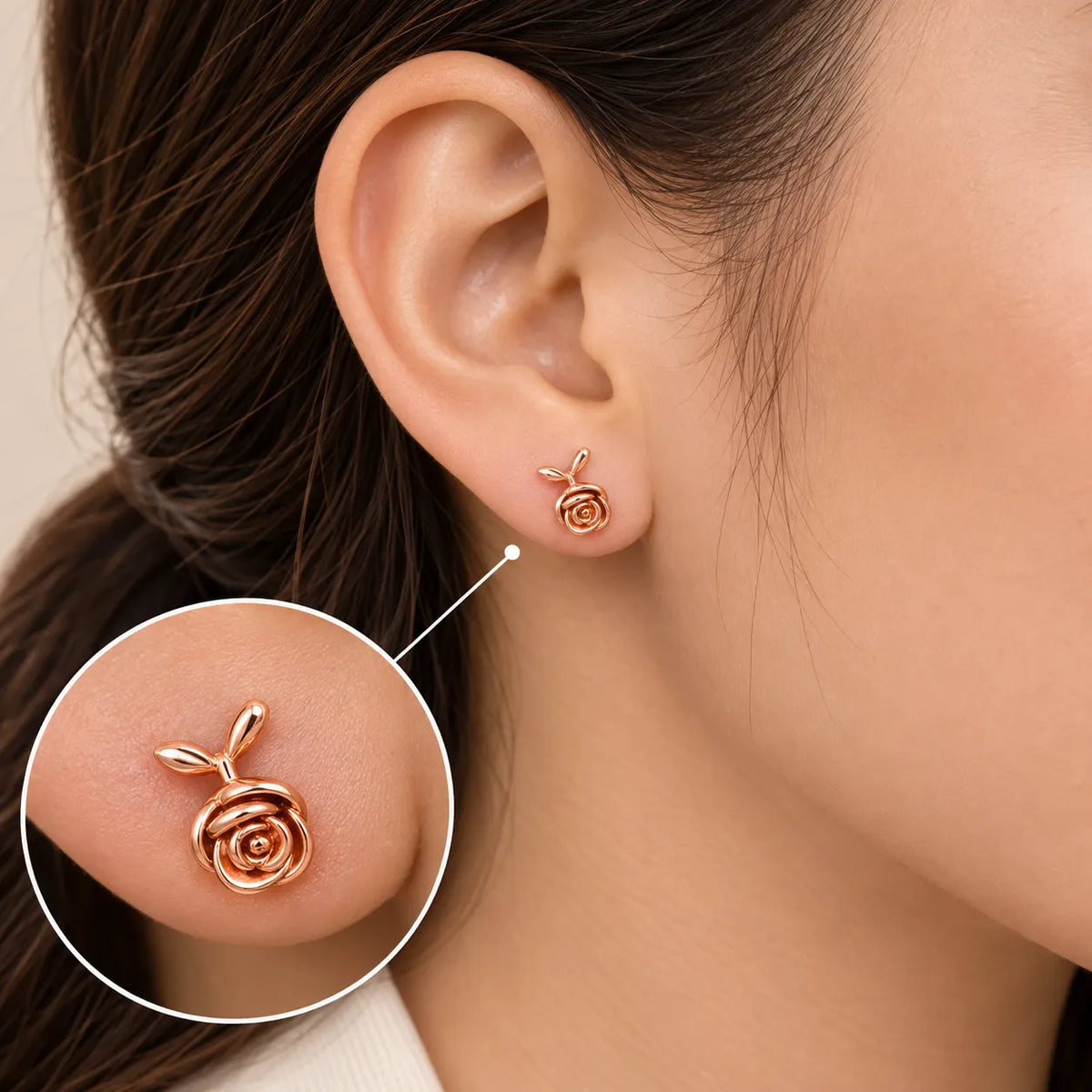 Roseveil Rose Gold Earrings 2