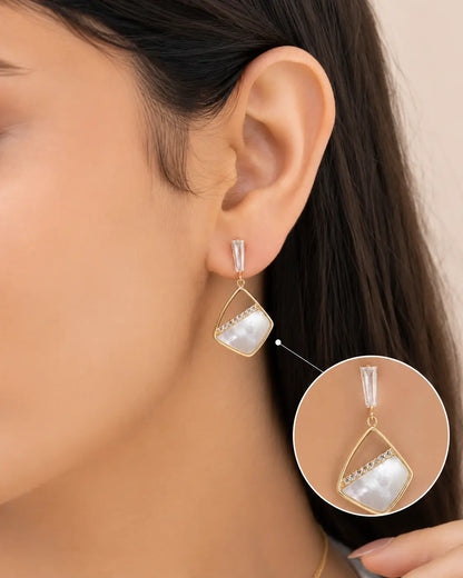 Saturnia MOP Rose Gold Earrings2