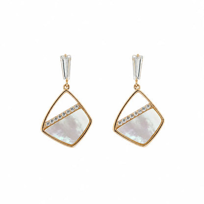 Saturnia MOP Rose Gold Earrings 4