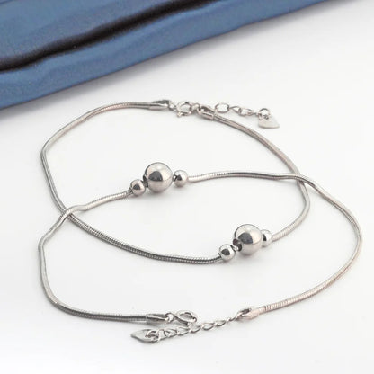 Selene Rhodium Anklet 1