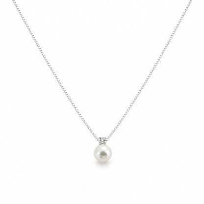 Serene White Pearl Necklace 4