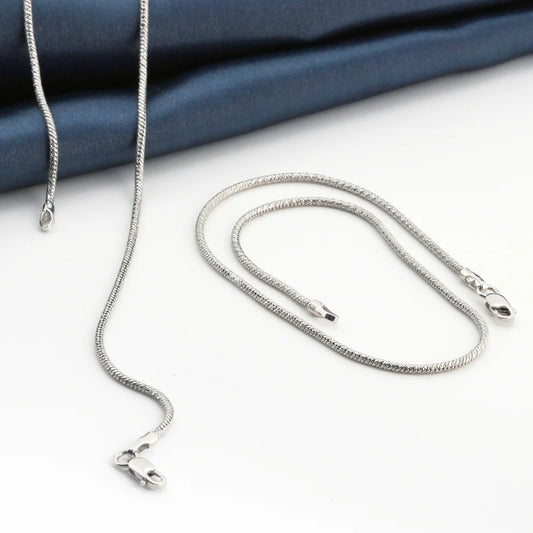 Shimmer Minimal Rhodium Anklet 1