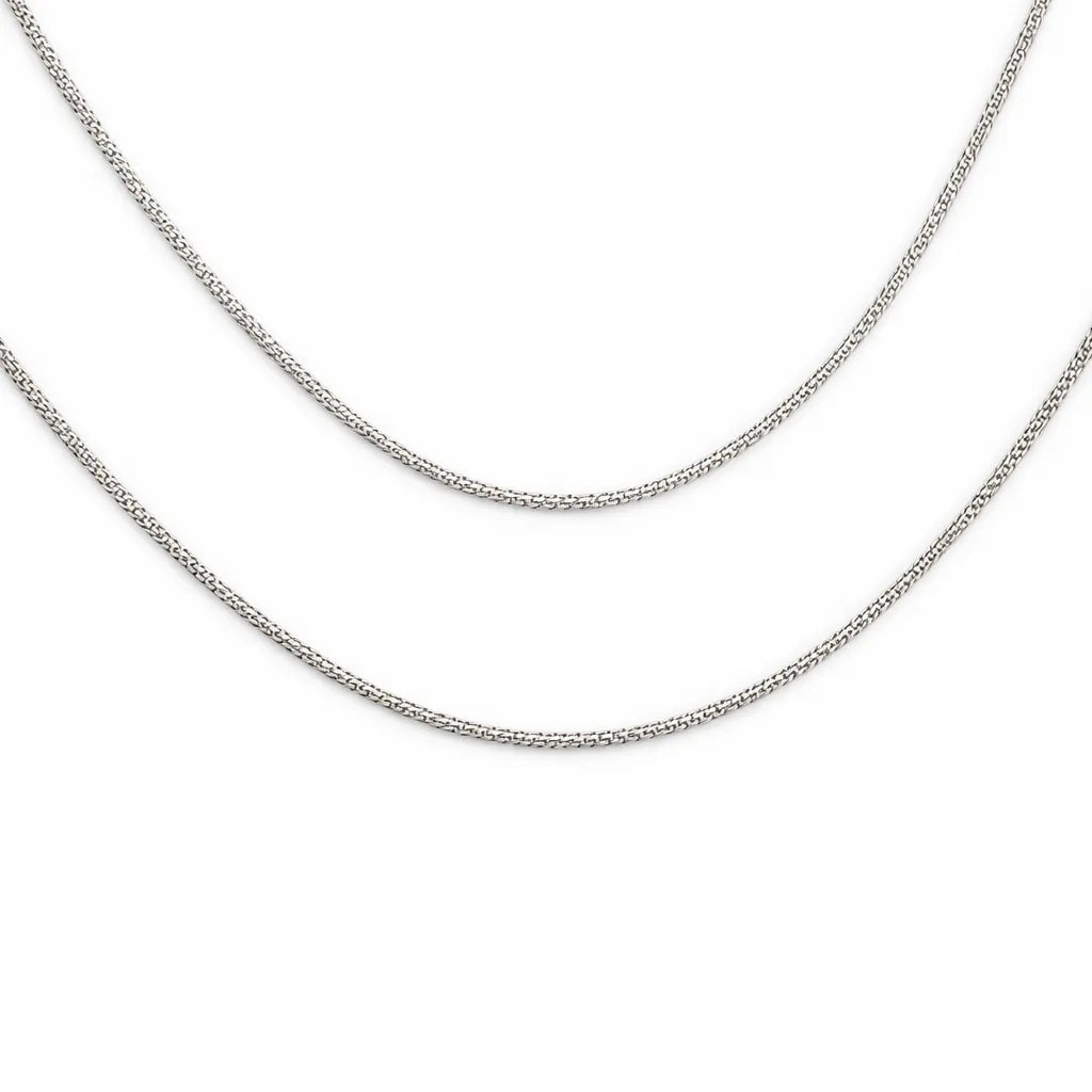 Shimmer Minimal Rhodium Anklet 4