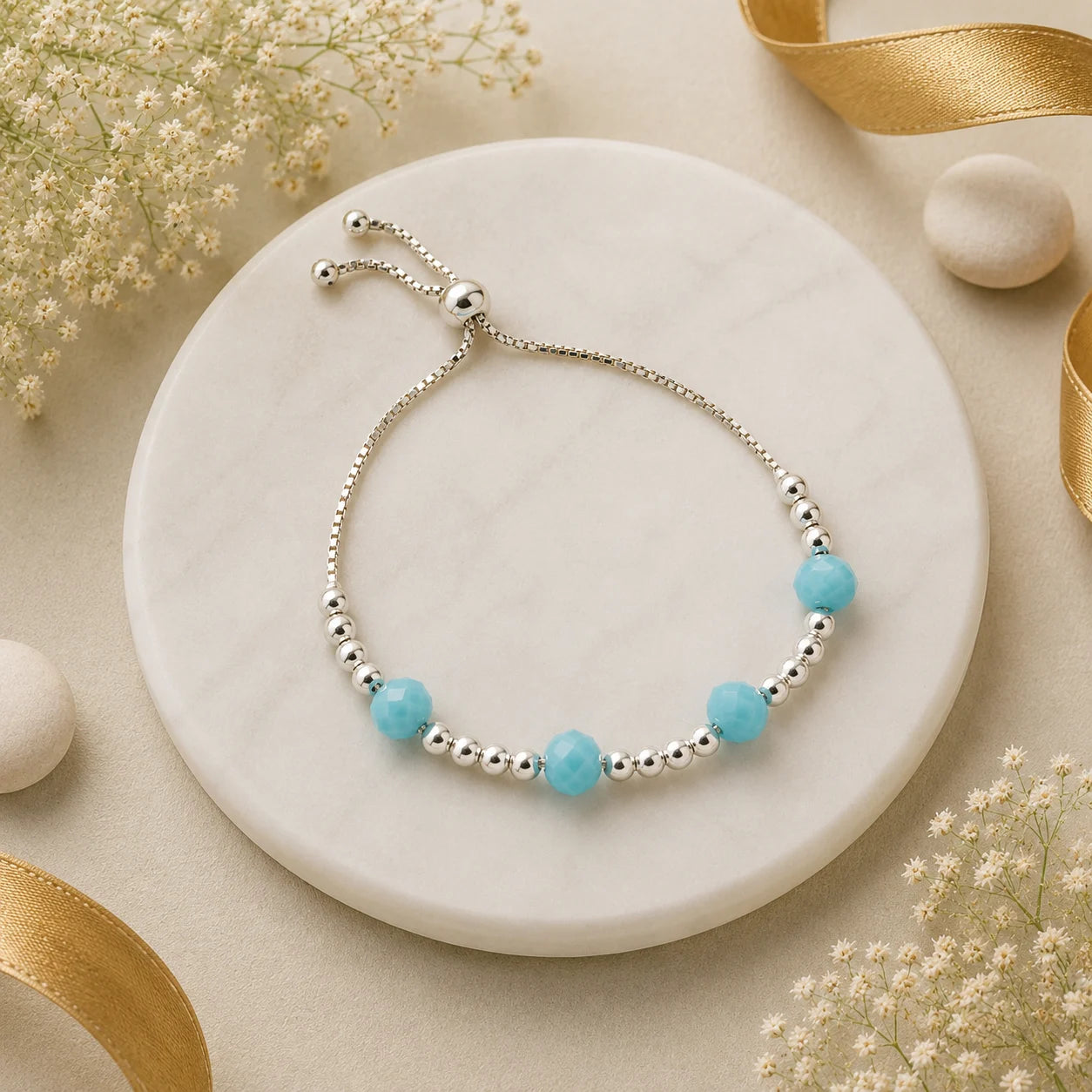 SkyBead Silver Bracelet for Women 1