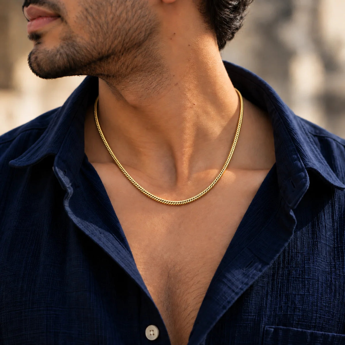 Snake Gold Chain for Men 3