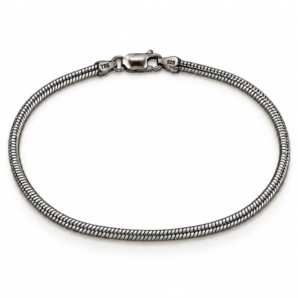 Snake Oxidised Bracelet for Men 1