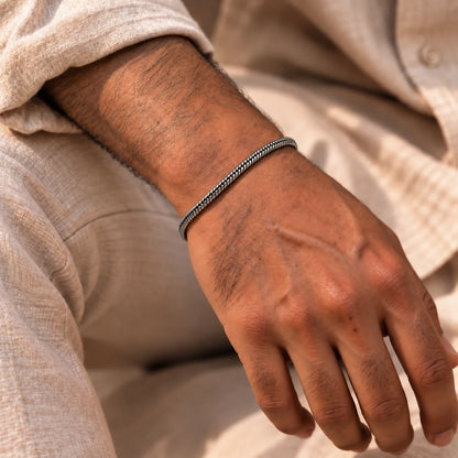 Snake Oxidised Bracelet for Men 3