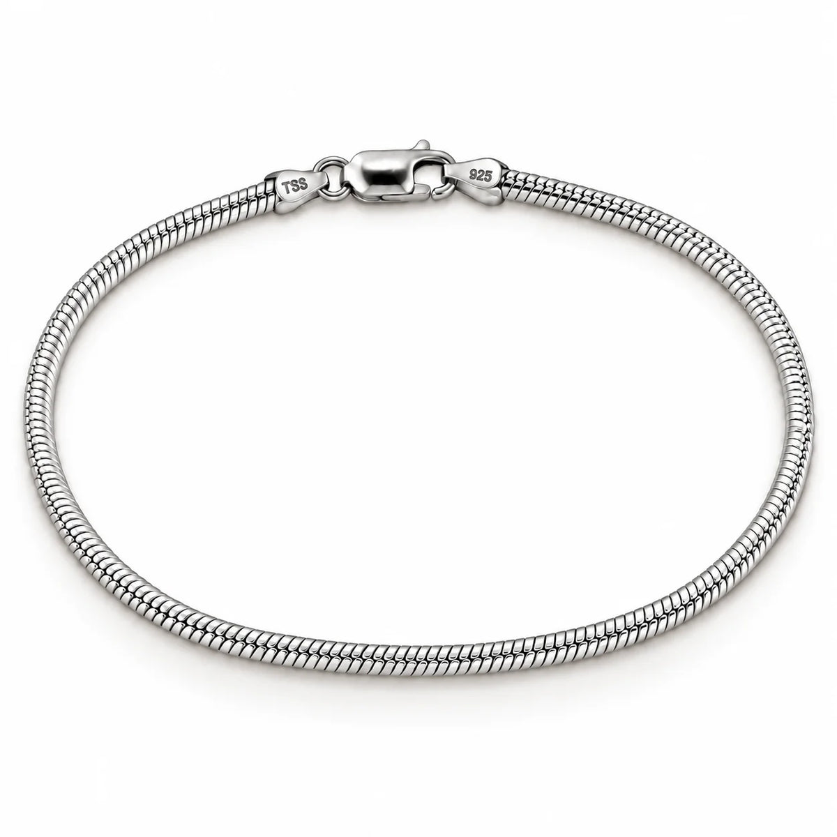 Snake Rhodium Bracelet for Men 1