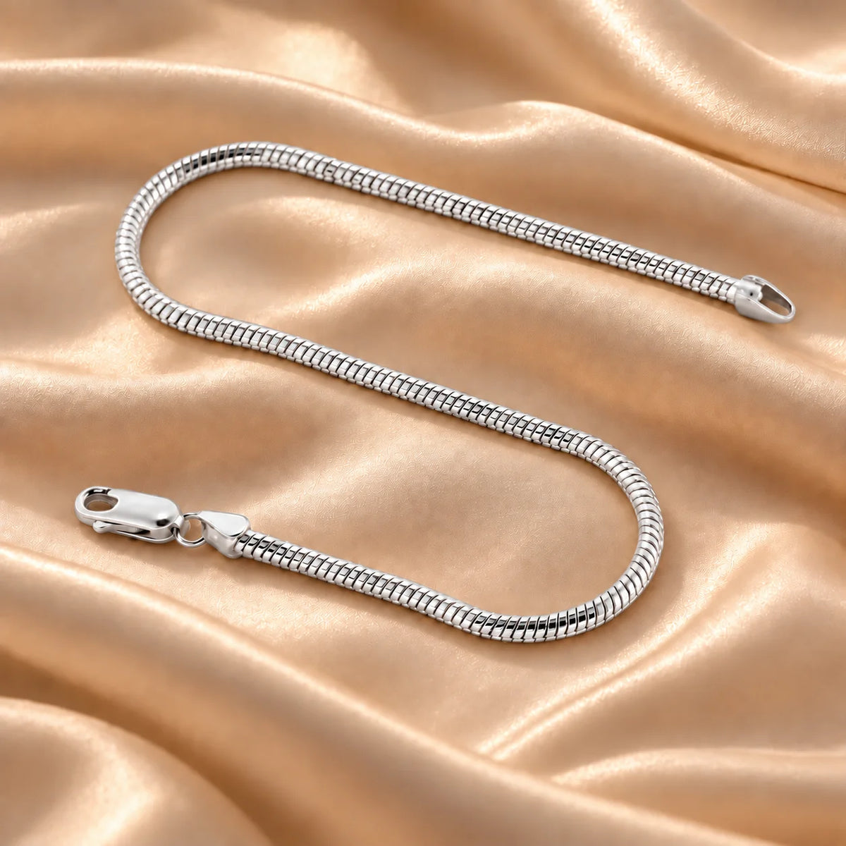 Snake Rhodium Bracelet for Men 2