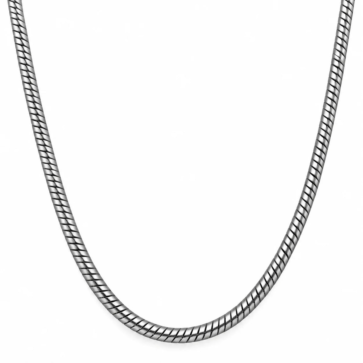 Snake Rhodium Chain for Men 1