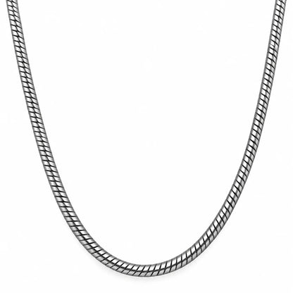 Snake Rhodium Chain for Men 1