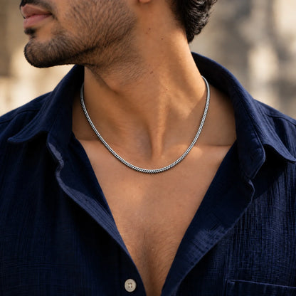 Snake Rhodium Chain for Men 3