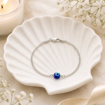 Solo Watcher Silver Evil Eye Bracelet for Women 1