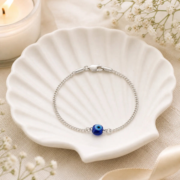 Solo Watcher Silver Evil Eye Bracelet for Women 1