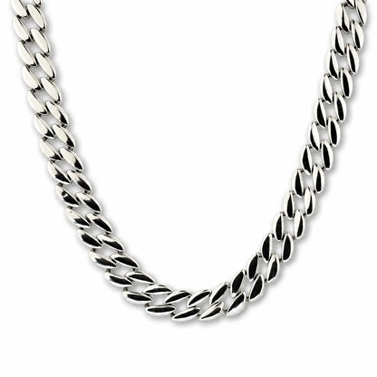 Sovereign Rhodium Plated Cuban Chain for Men 4