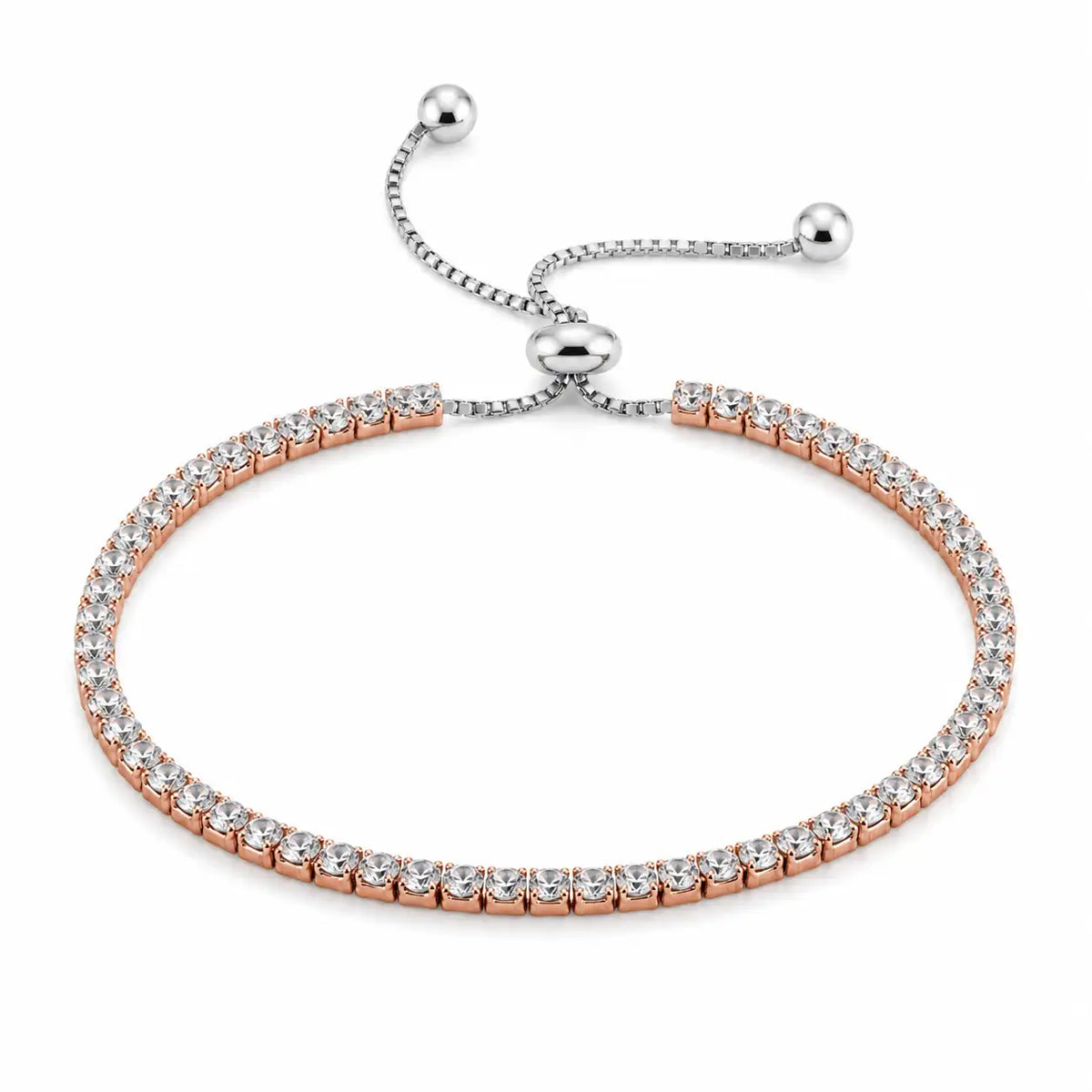 Sparkle Wrist Studded Rose Gold Bracelet for Women 4