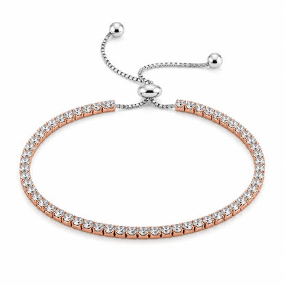 Sparkle Wrist Studded Rose Gold Bracelet for Women 4