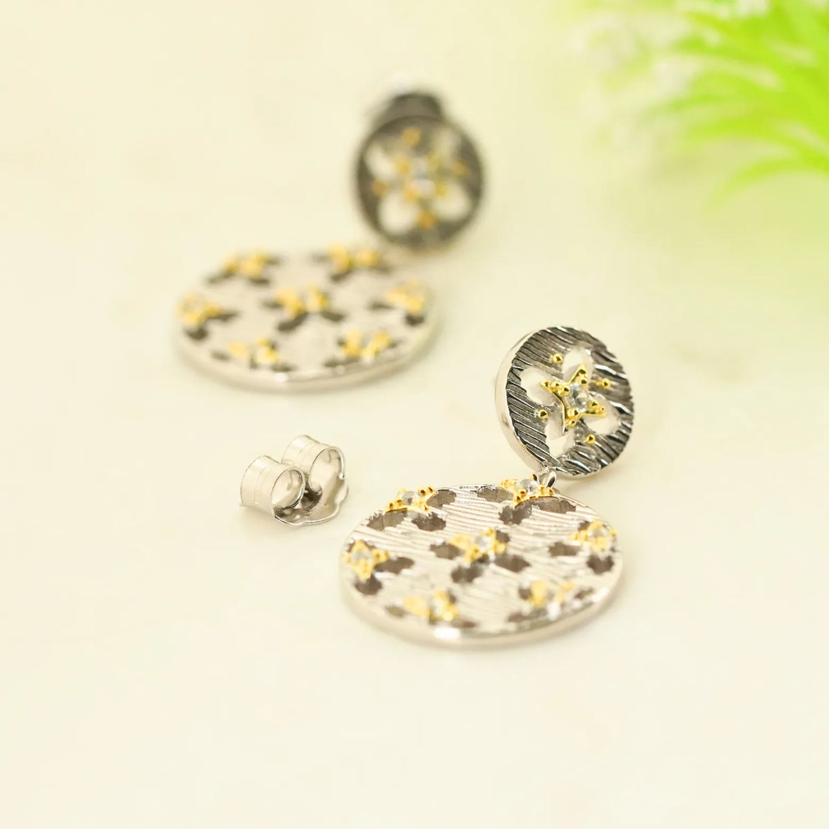 Starborn Rhodium Earrings 1