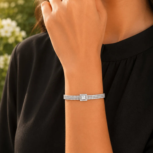 Starry Lane Rhodium Bracelet for Women 2