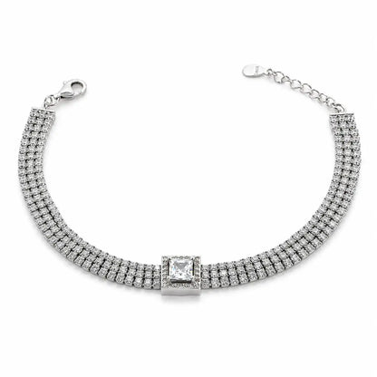Starry Lane Rhodium Bracelet for Women 4