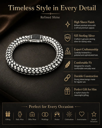 Steel Knot Matte Bracelet for Men 3