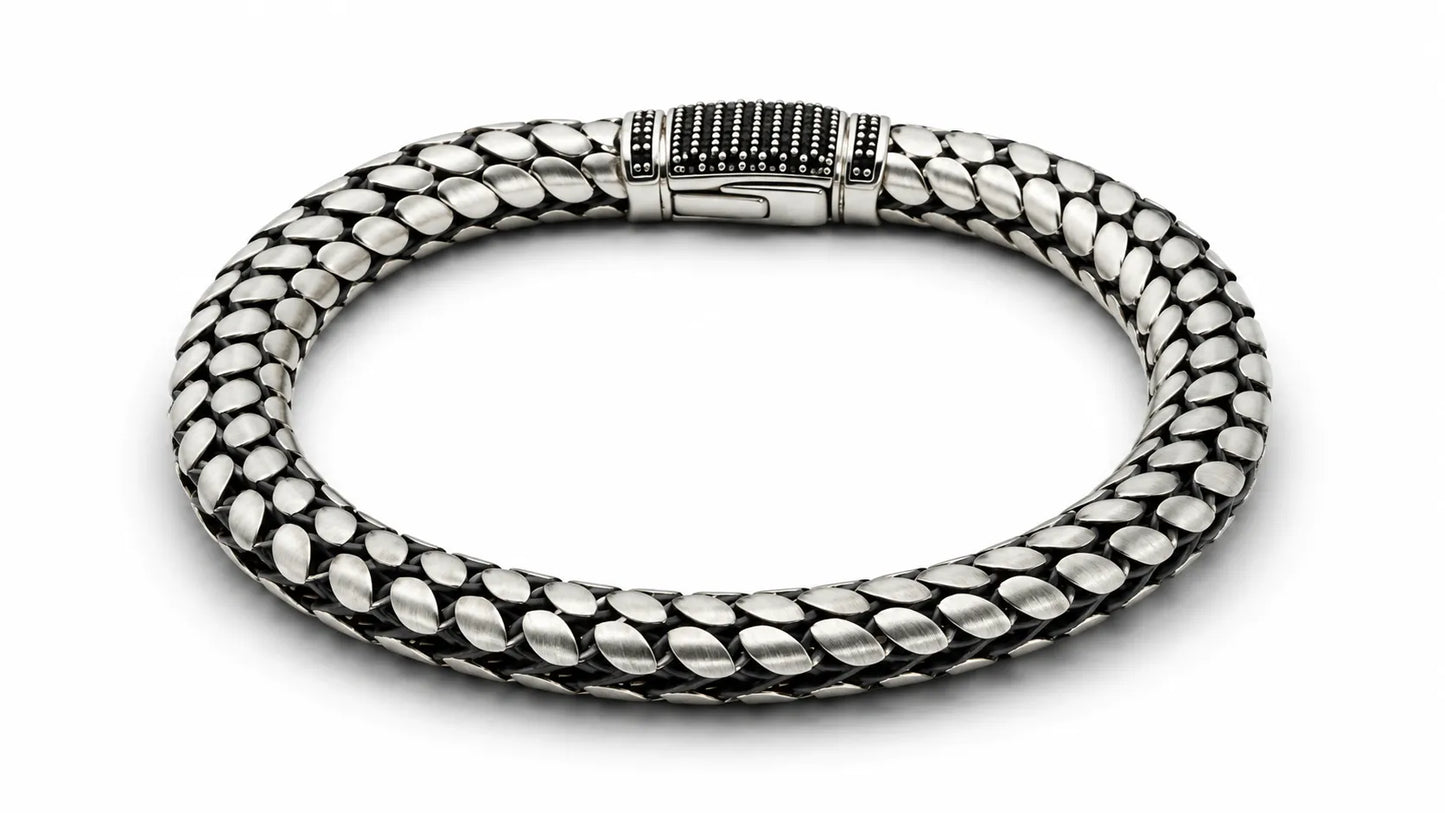 Steel Knot Matte Bracelet for Men 4