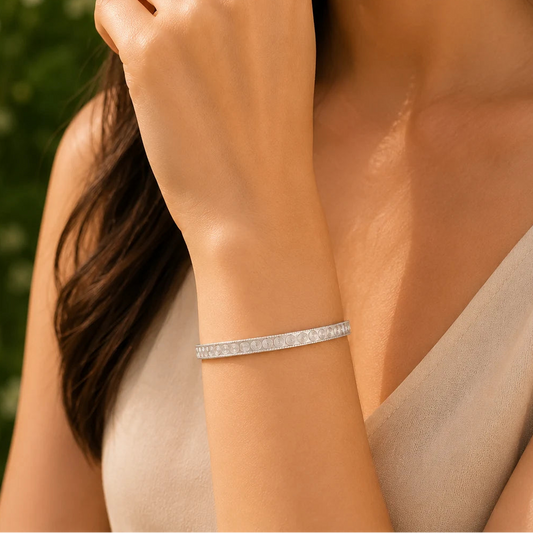 Sterling Strip Silver Bracelet for Women 2