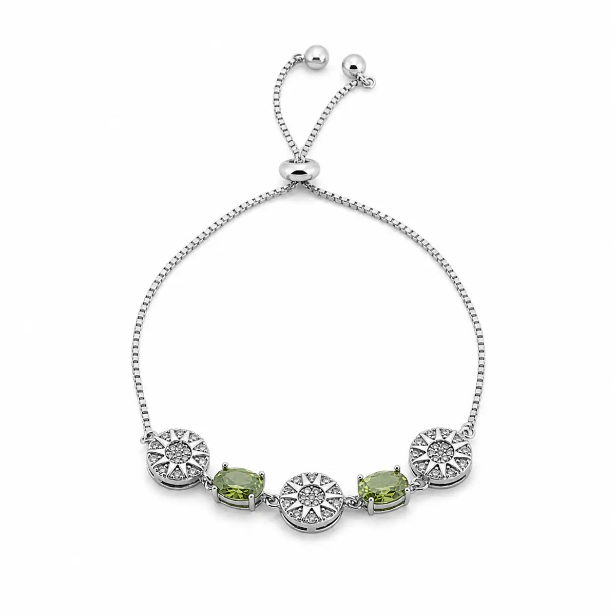 Subtle Shine Studded Rhodium Bracelet for Women 4