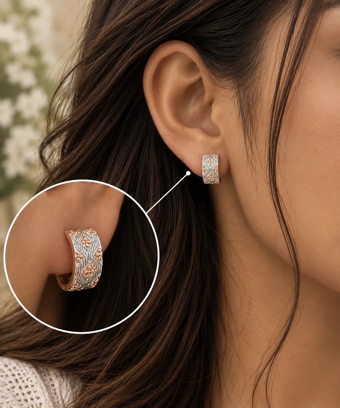 Swayline Rhodium Earrings 02