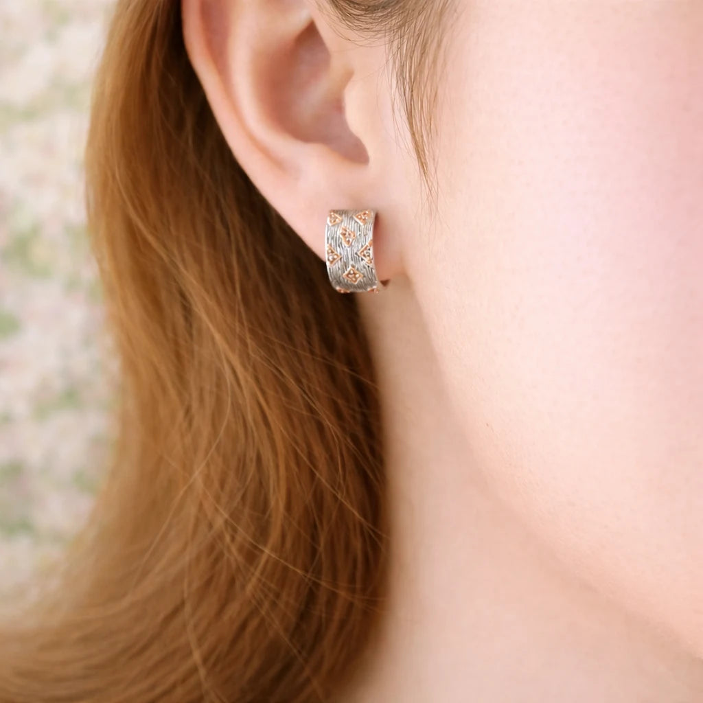 Swayline Rhodium Earrings 10