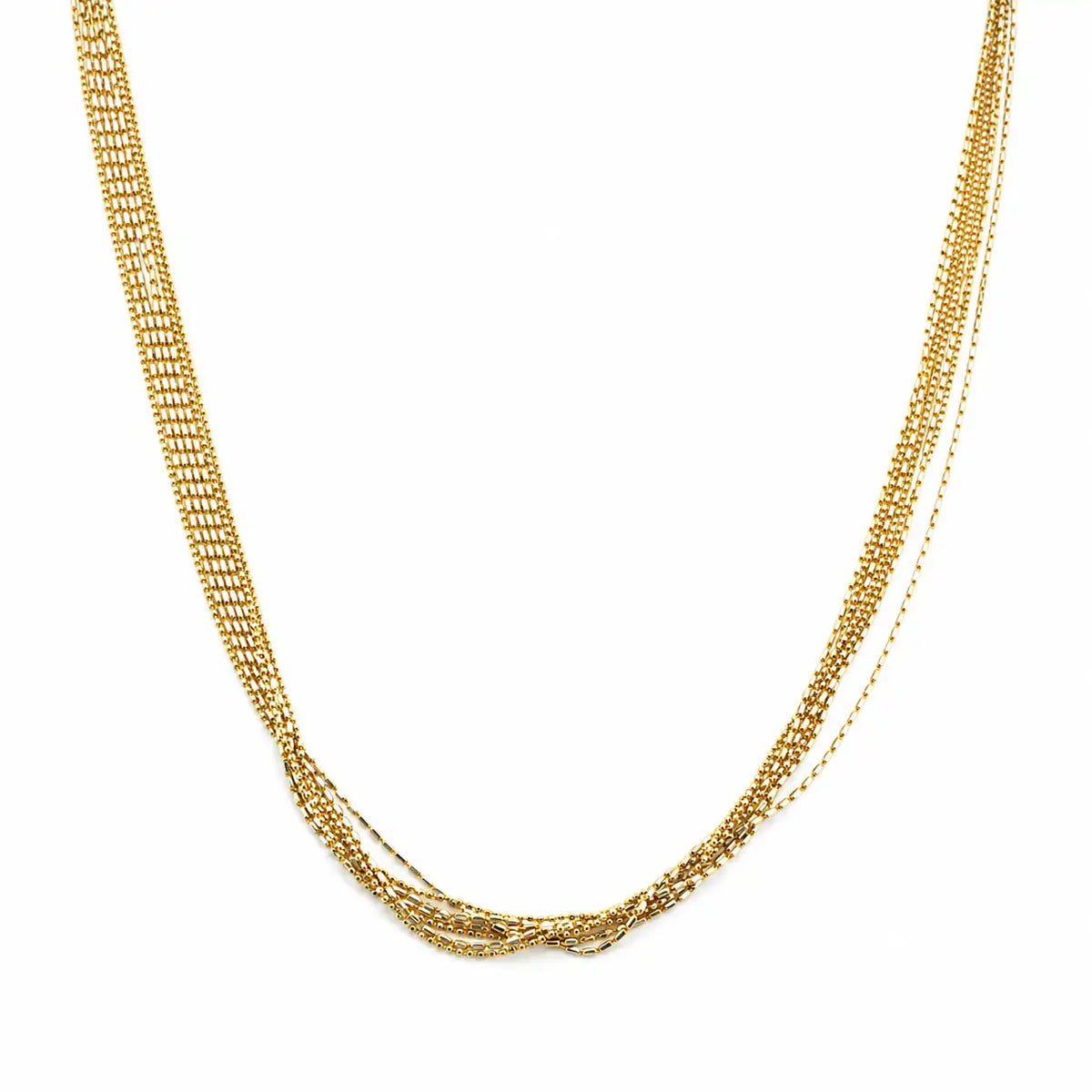 The Luxury Bunch Gold Plated & Rhodium Necklace 4