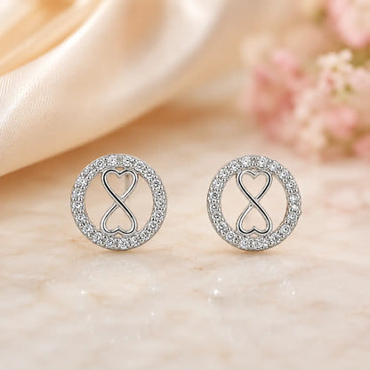Timeless Studded Rhodium Earrings 1