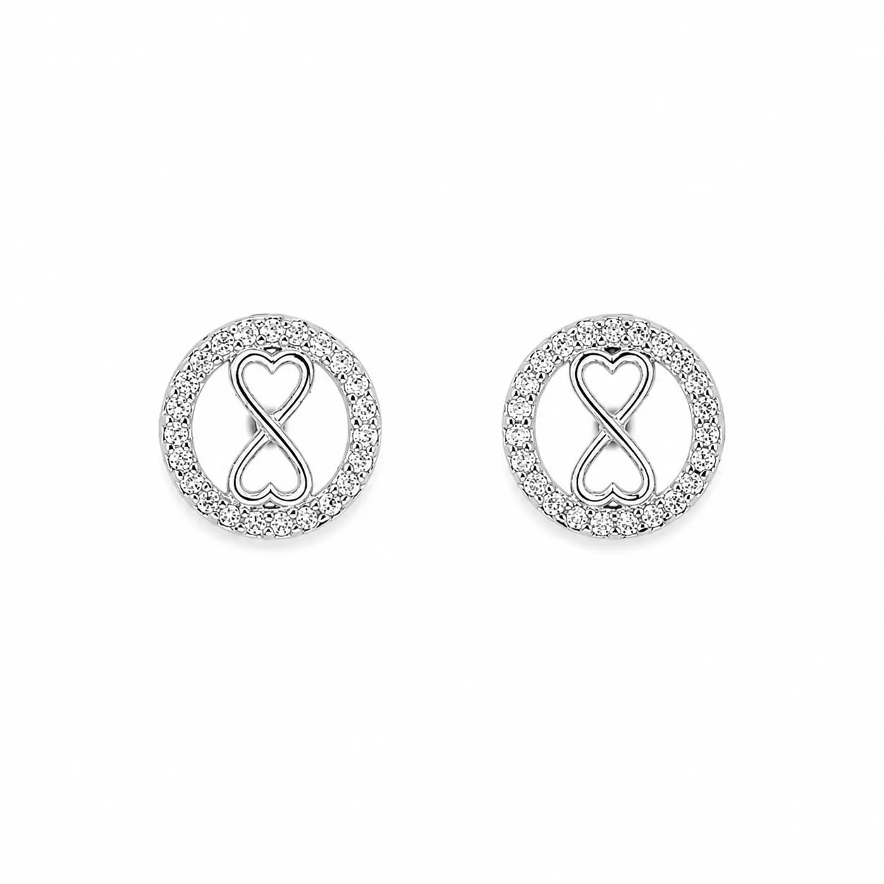 Timeless Studded Rhodium Earrings 4