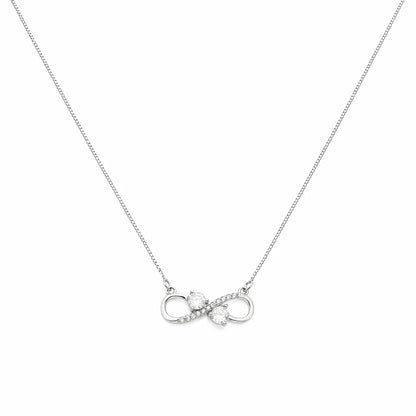To Beyond Infinity Rhodium Necklace 4