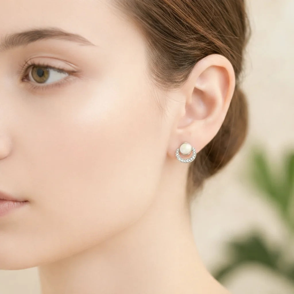 Twain Rhodium Earrings 8