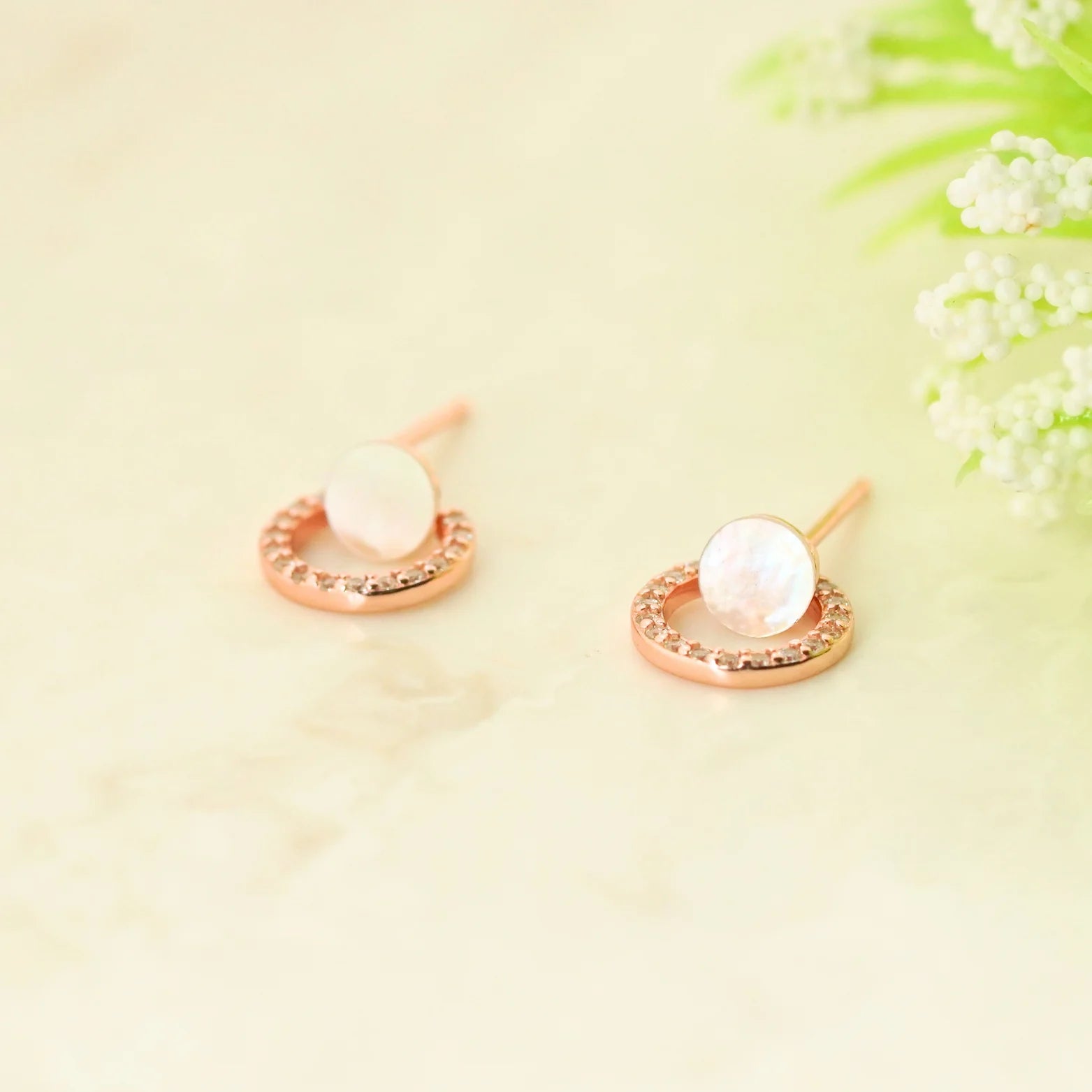 Twain Rhodium & Rose Gold Earrings 7