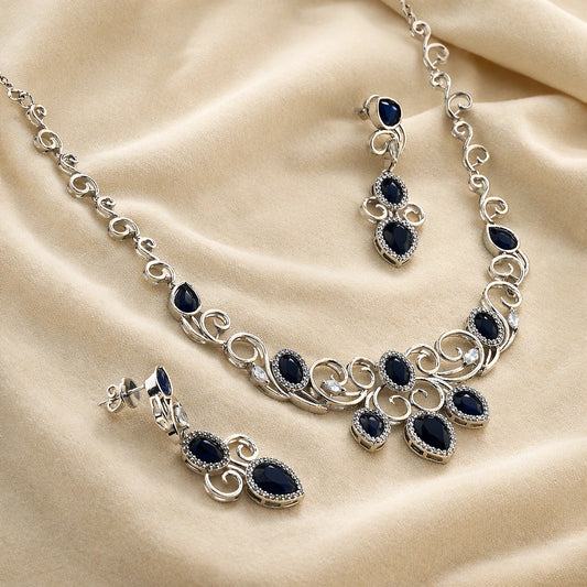 Vietorian Rhodium Necklace Set 1 