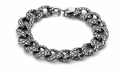 Villain Chunky Oxidised Bracelet for Men 4
