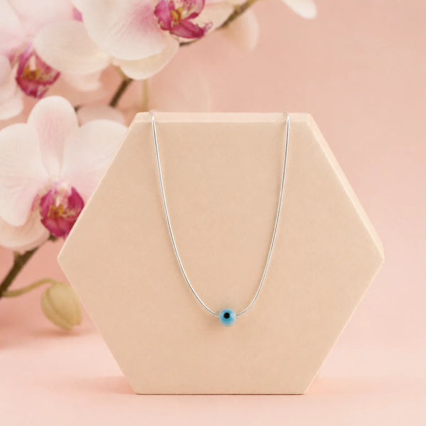 White Guardian Evil Eye Necklace 1