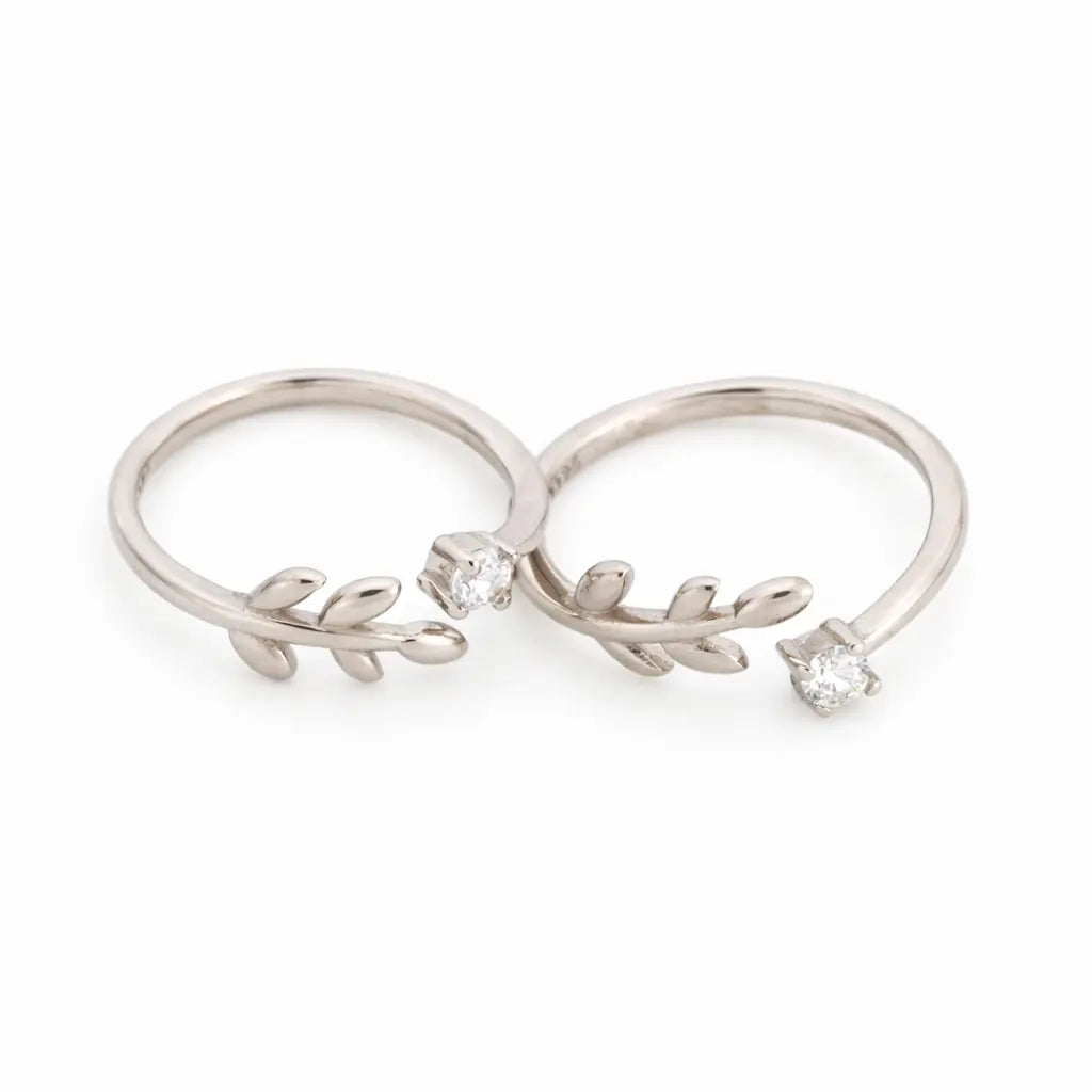 Wraith Rhodium Toe Rings 3
