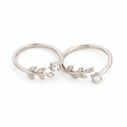 Wraith Rhodium Toe Rings 3