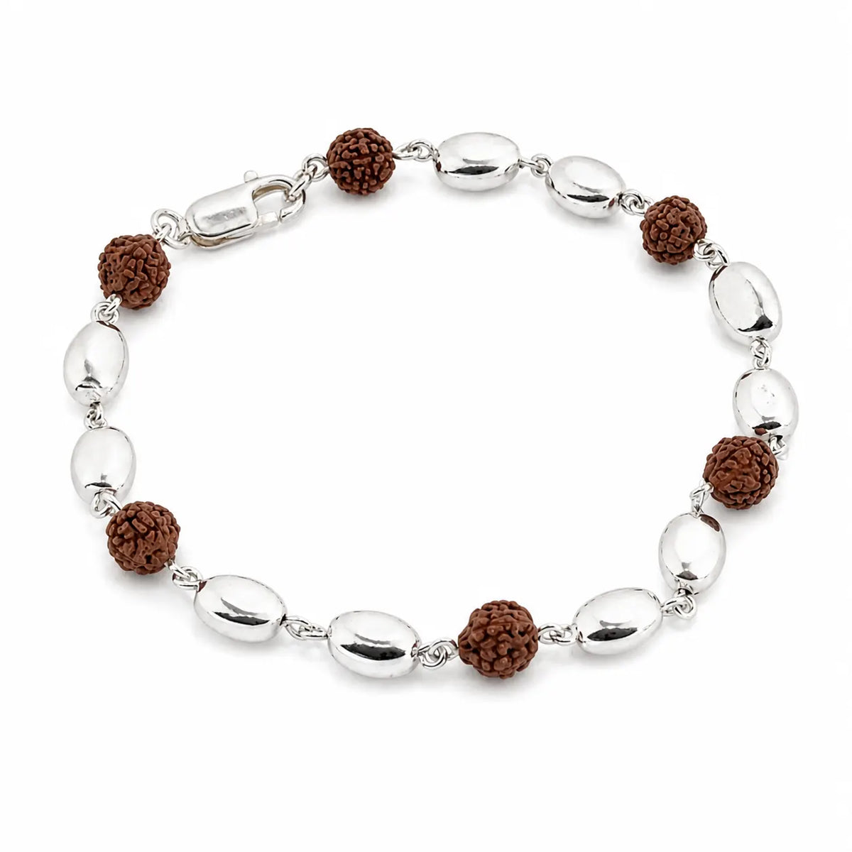 Yogi Rudraksha Silver Bracelet for Women 4