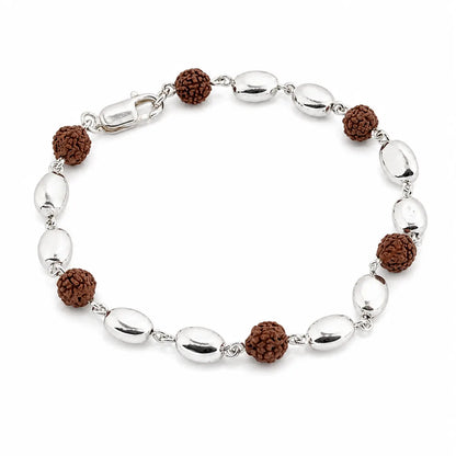 Yogi Rudraksha Silver Bracelet for Women 4