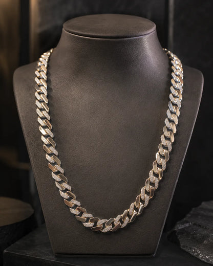 Zenith Studded Cuban Chain for Men 1