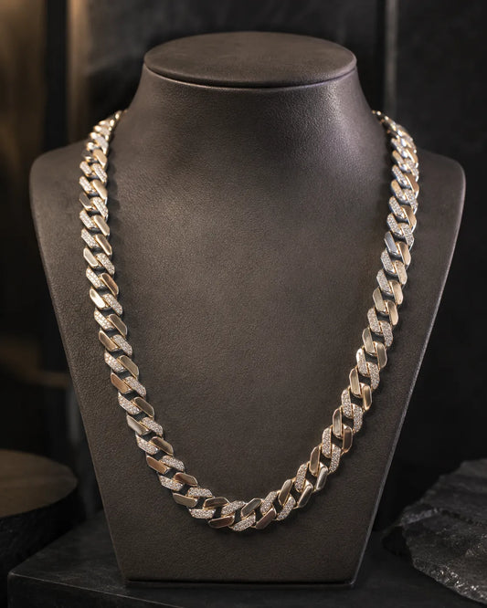 Zenith Studded Cuban Chain for Men 1