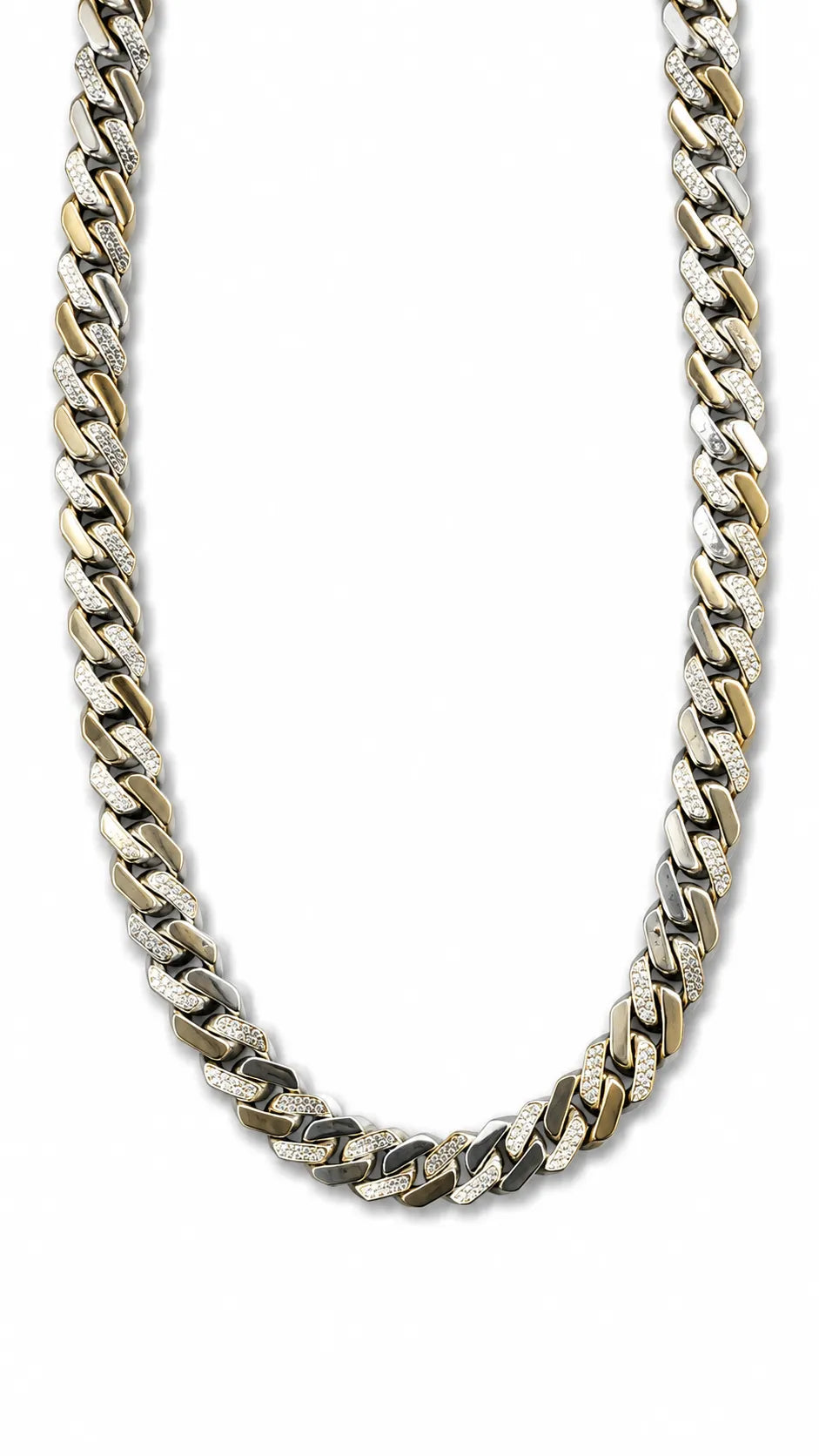 Zenith Studded Cuban Chain for Men 4