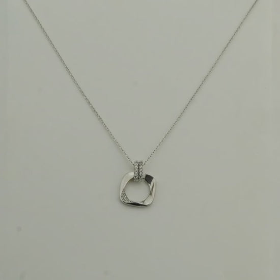 Prism Rhodium Necklace 5