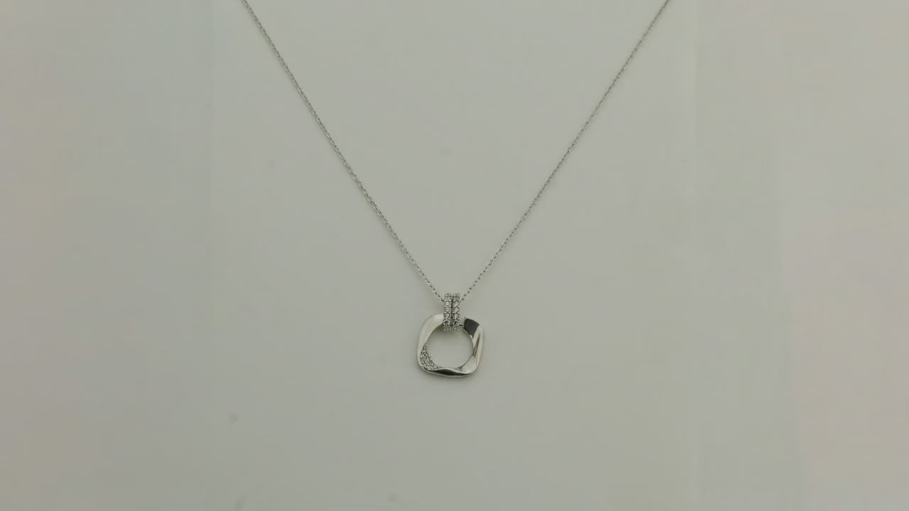 Prism Rhodium Necklace 5